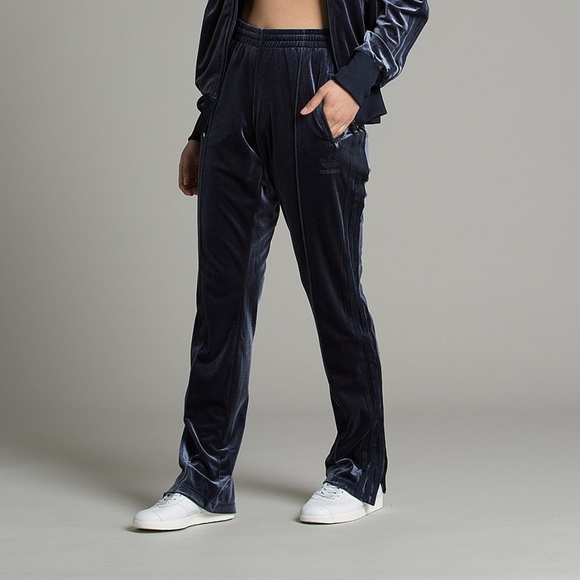 adidas velour track pants womens